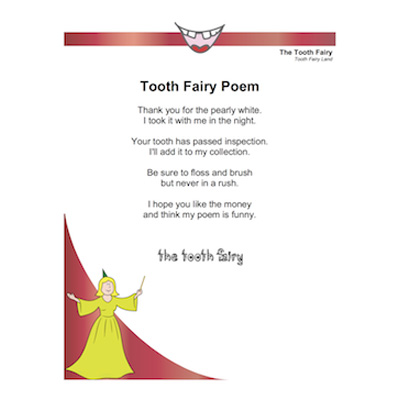 New Tooth Fairy Letters and Poems